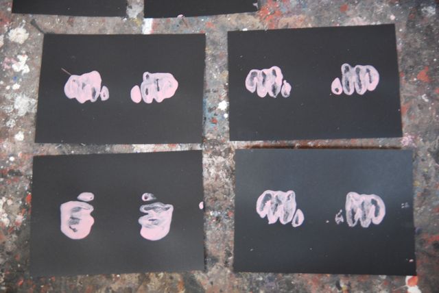 Kurt Strobeck – Ausstellung „Anthropomorphe Drucke“, Galerie M6, Hamburg, 2014, Bild 1